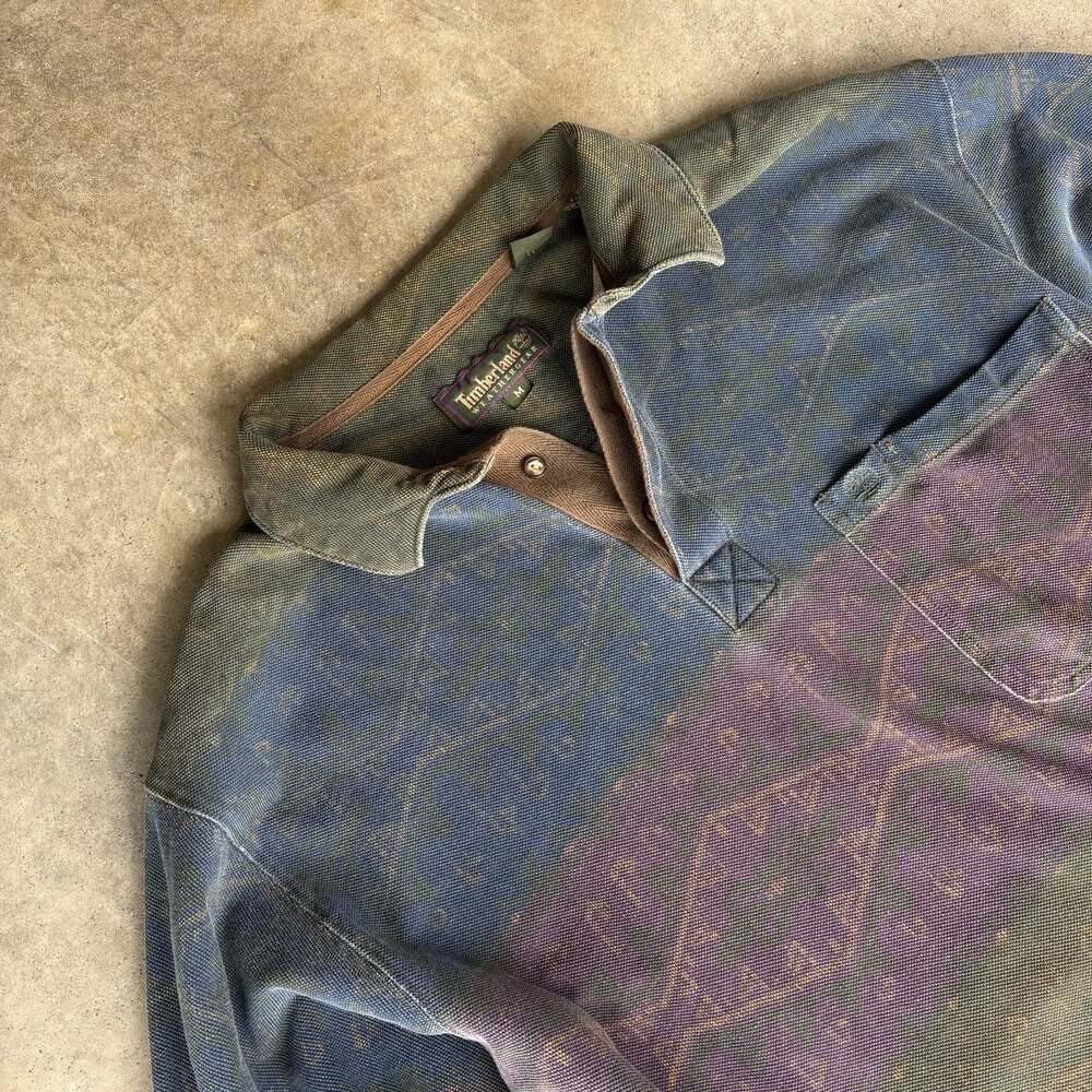 Vintage Timberland Aztec Print Long-sleeve
